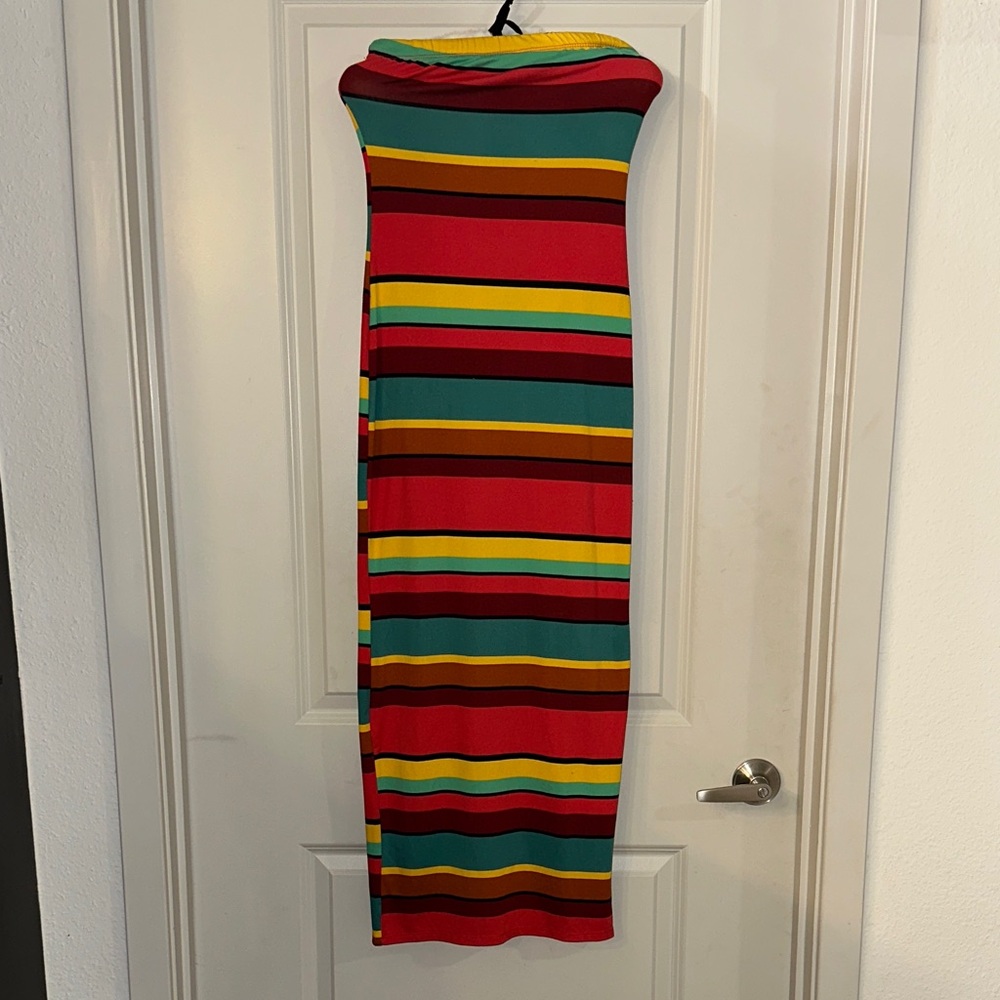 Colorful Striped Maxi Dresses